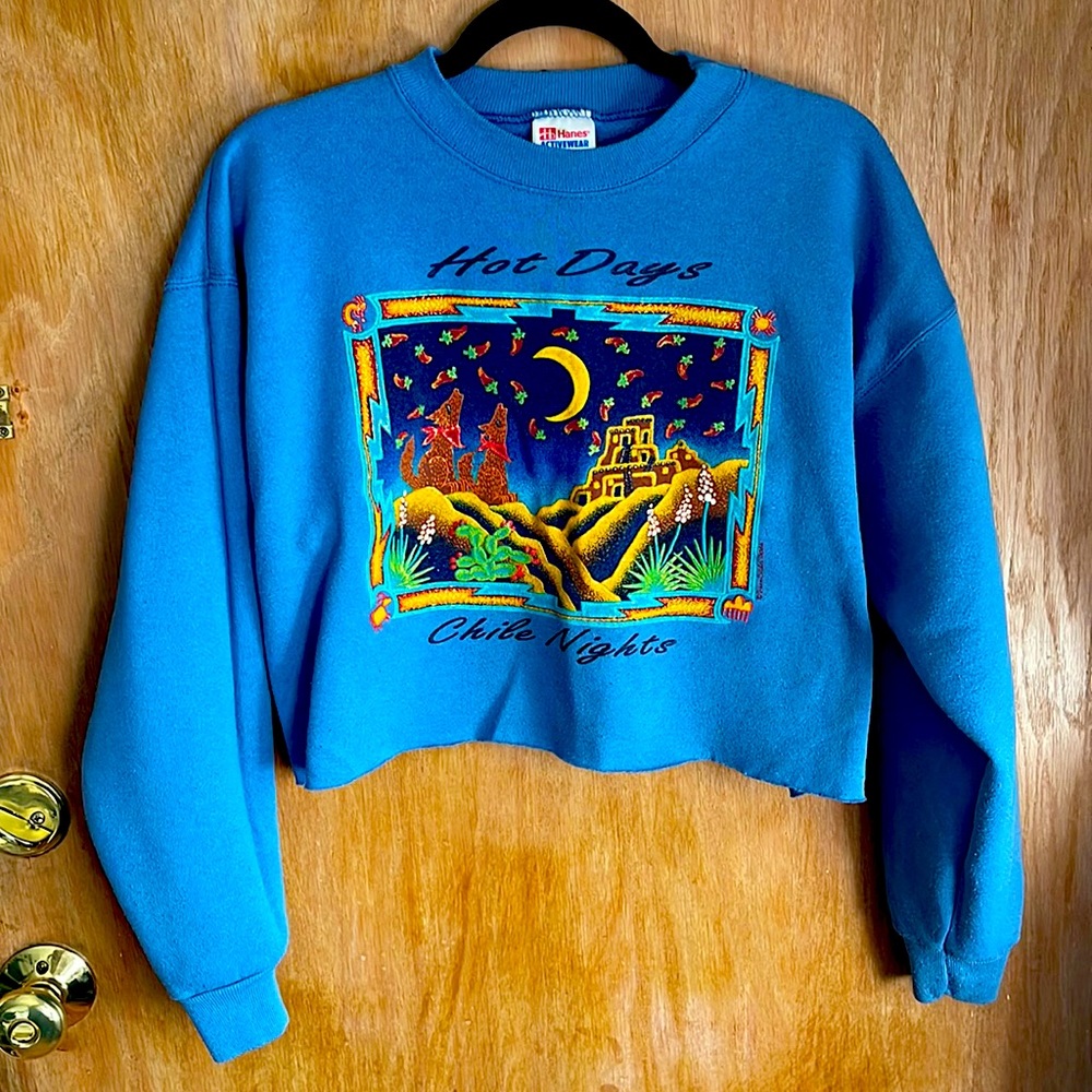 Vintage Cropped Hanes Southwest Crewneck